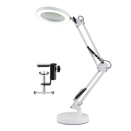 5X Magnifying Glass with LED Desk Lamp
