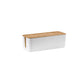 Bamboo Lid Cable Management Storage Box for Home and Office