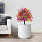 Artificial Daisies Potted Plant UV Resistant Fake Flowers for Outdoor Garden Porch