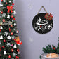 Christmas Door Plate Wooden Sign Christmas Welcome Listing Door Wall Decoration