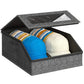 Large Capacity Hat Organizer Box Holds 30 Hats for Baseball Cap Wide Brim Cap