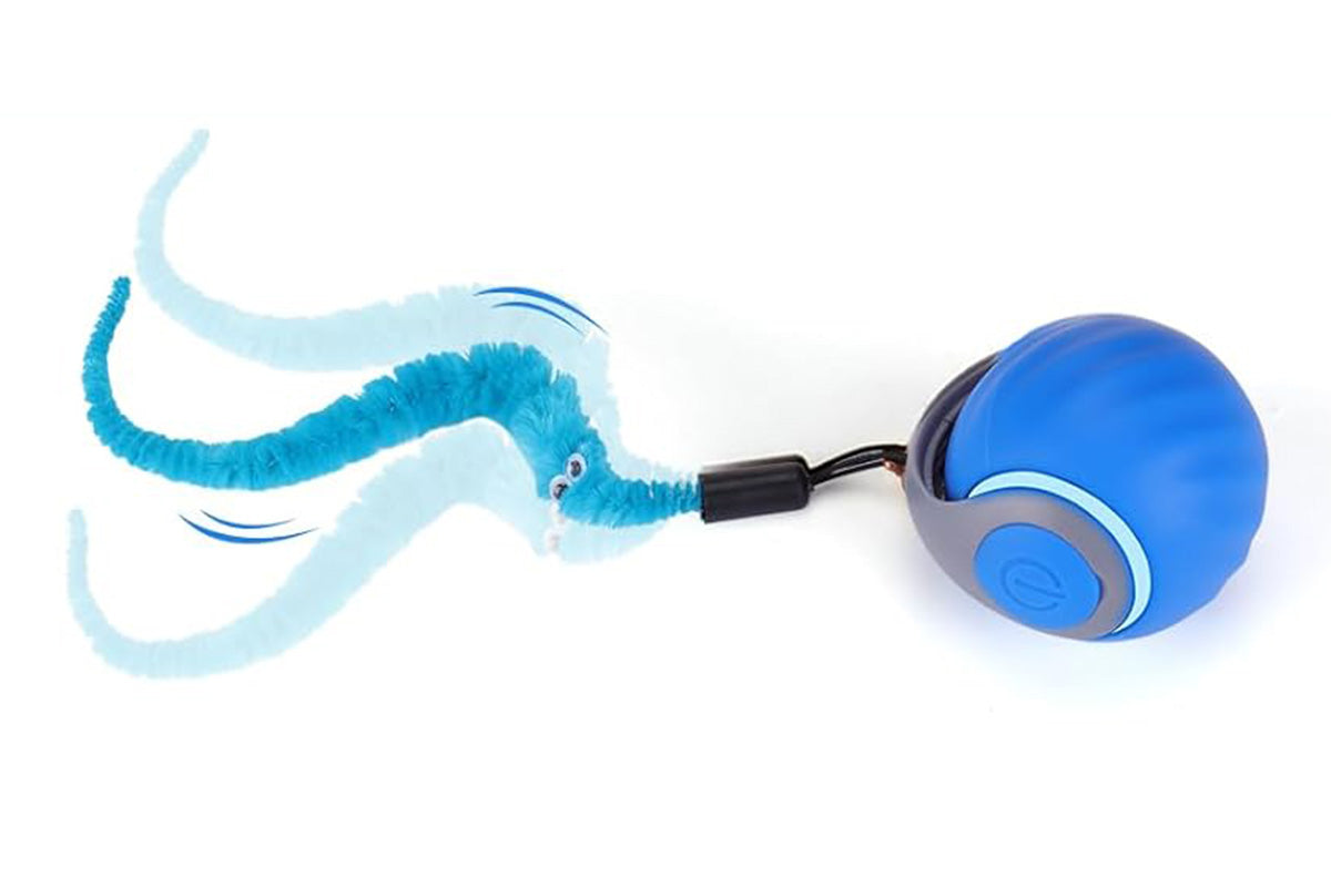 Interactive Cat Toy Ball Automatic Interactive Cat Toys Indoor with 3 Tails