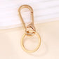 4 Pcs Metal Keychain Key Ring Clip Holder for Home Car Keys and Bags