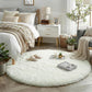 Round Fluffy Rug Plush Area Rug Soft Non Slip Carpet for Living Room Bedroom