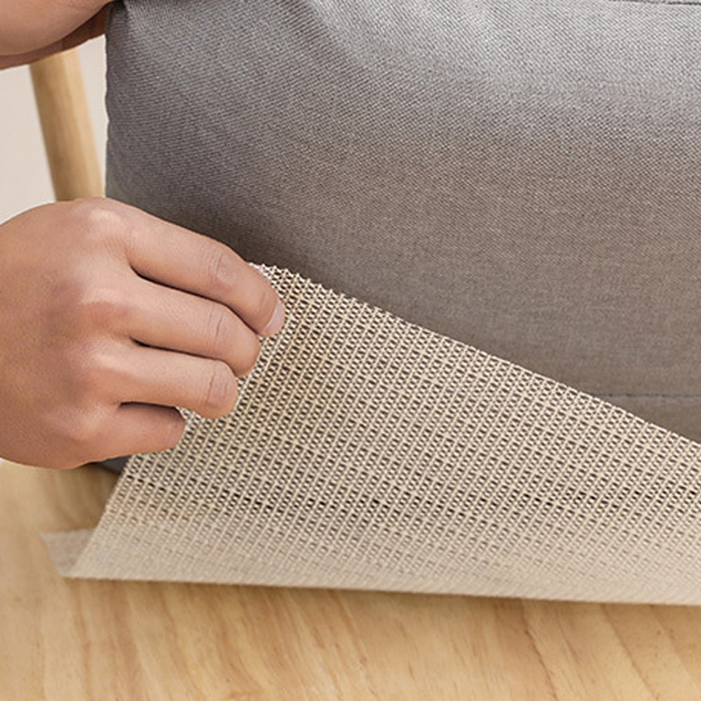 2Pcs 1.8x2m PVC Anti-Slip Rug Pad Underlay