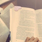 6pcs PU Leather Heart Bookmarks Cute Corner Page Protectors for Teachers Students Book Lovers