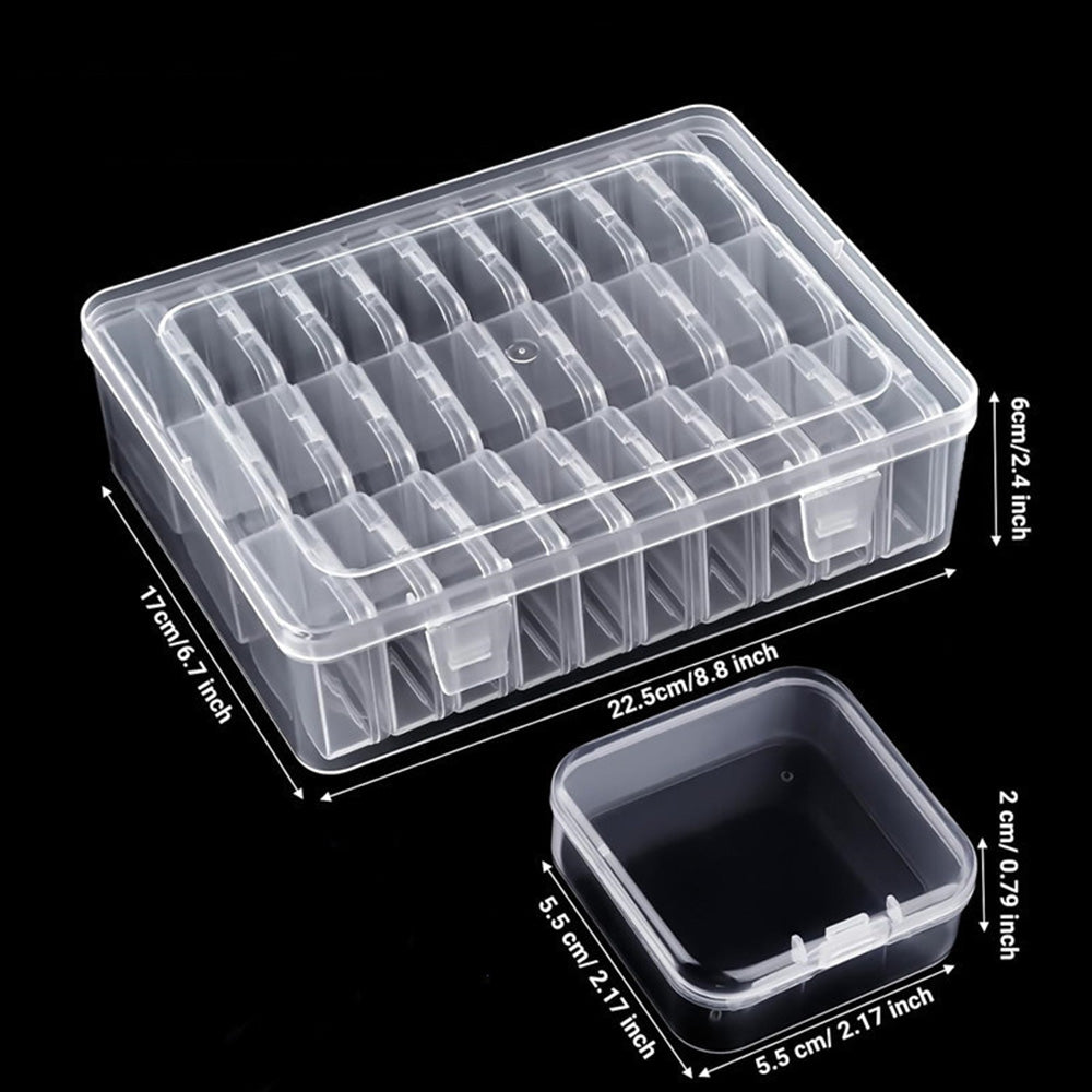 Plastic Bead Organizer Box for DIY Jewelry and Nail Craft Storage