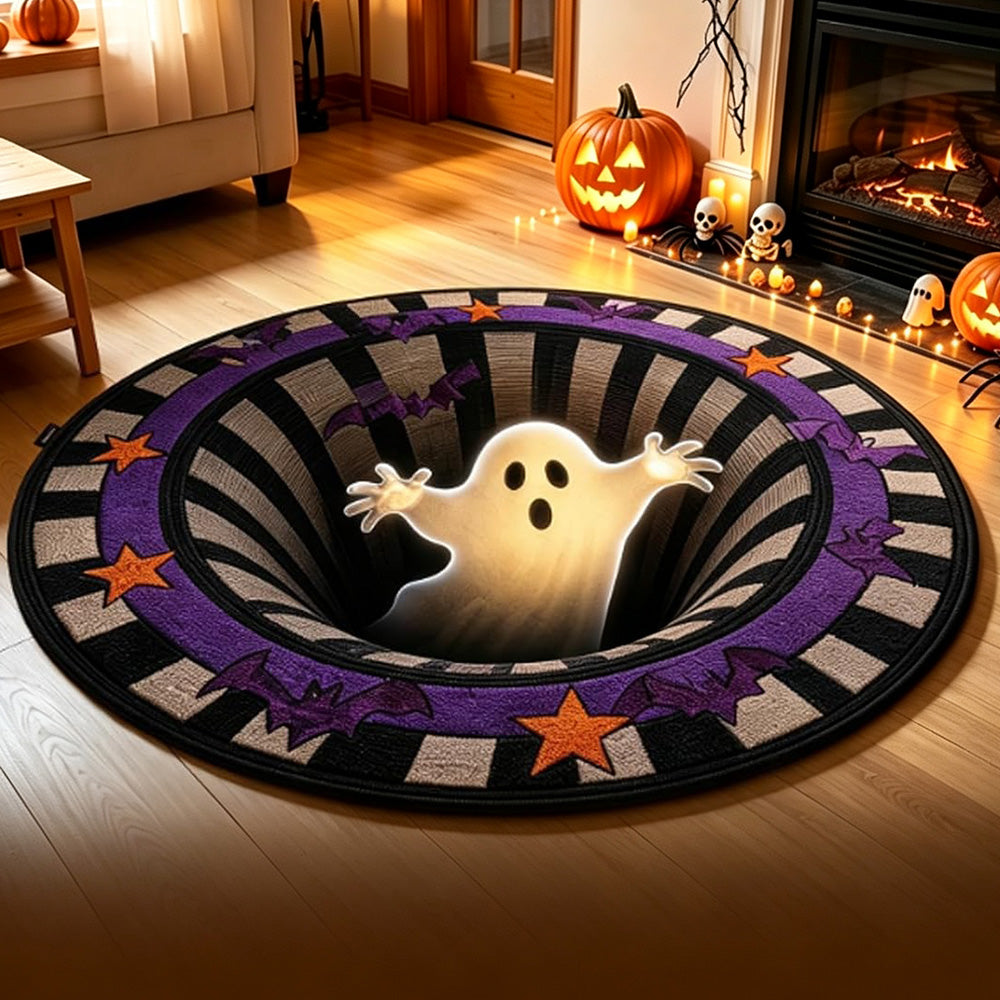 3D Round Non Slip Soft Halloween Rug for Living Room Bedroom-Style 3