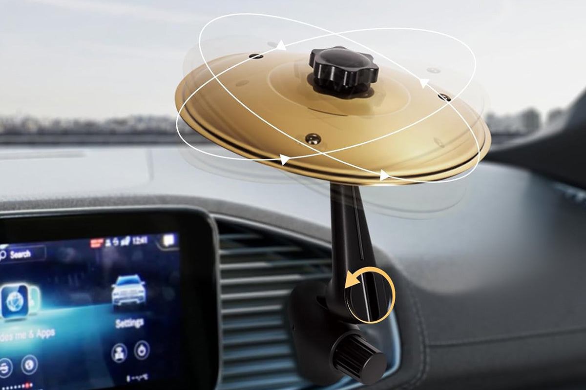 Car Air Vent Mini Drum Cymbal Set with Drum Stick Musical Gadget for Drummers
