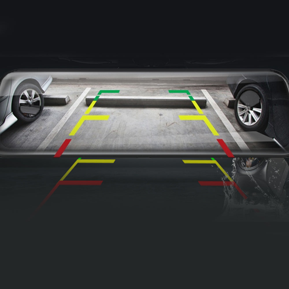 1080P Front Rear View Dash Camera 10 Inch Car Recorder with 32G TF Card