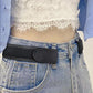 2PCS Elastic No Buckle Hook and Loop Nylon Waistband
