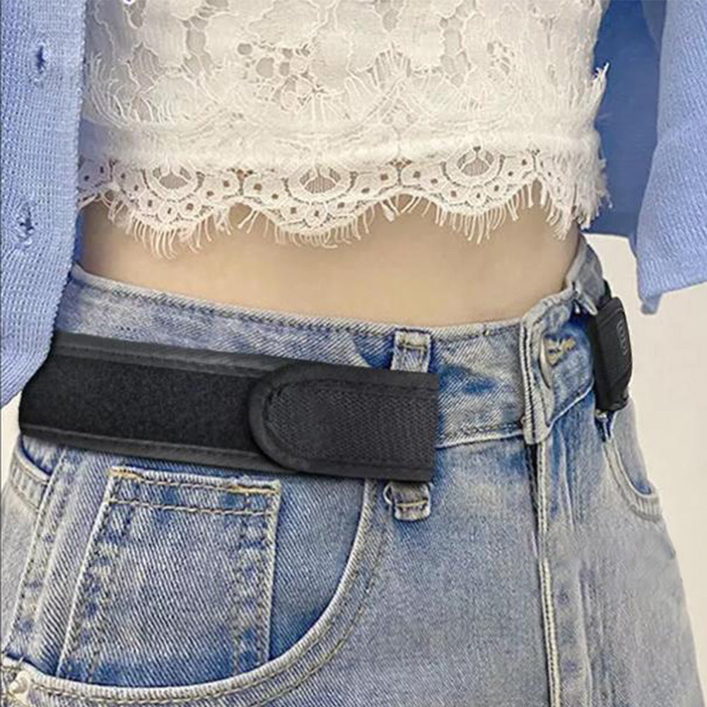 2PCS Elastic No Buckle Hook and Loop Nylon Waistband