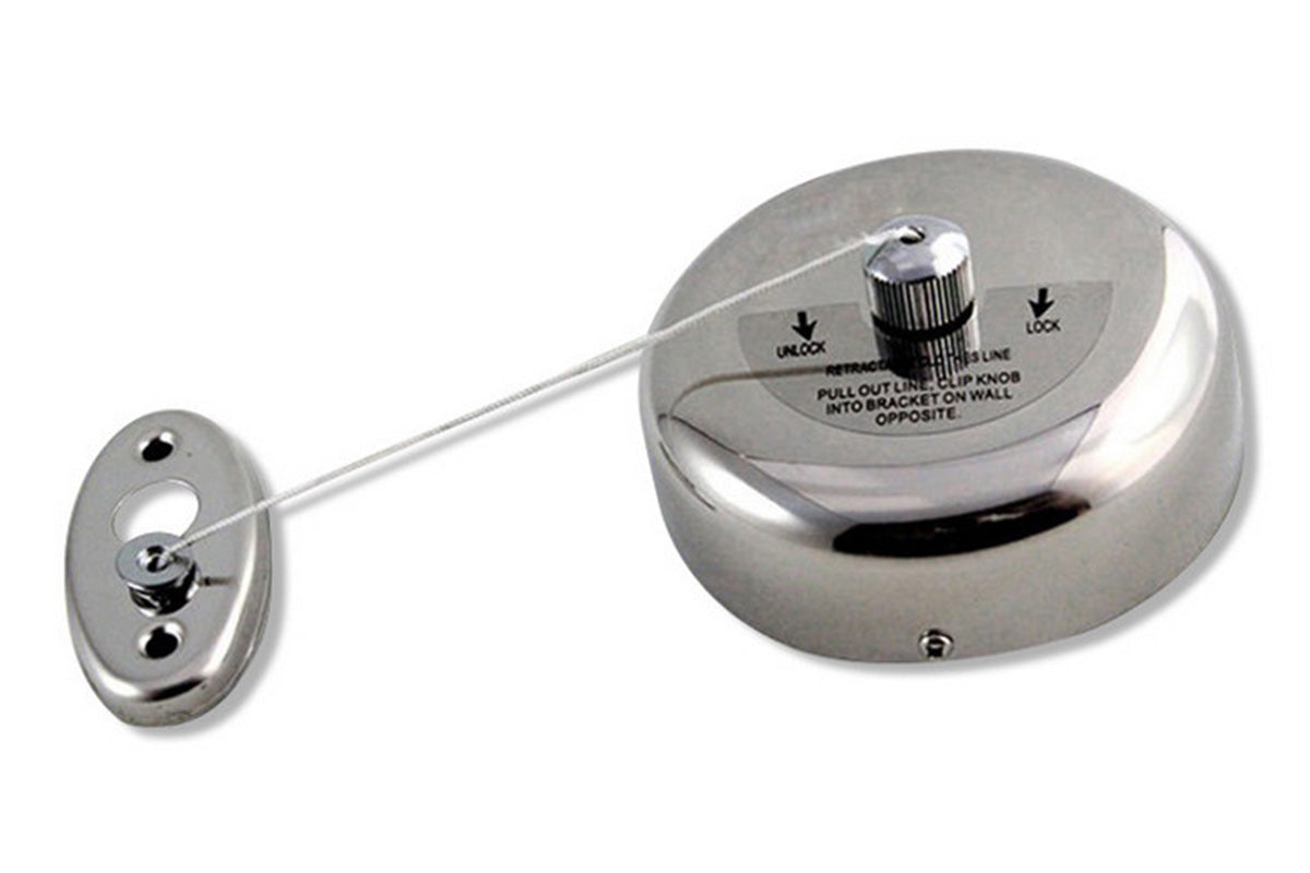 9 Feet Stainless Steel Retractable Clothesline for Indoor Bathroom Drying