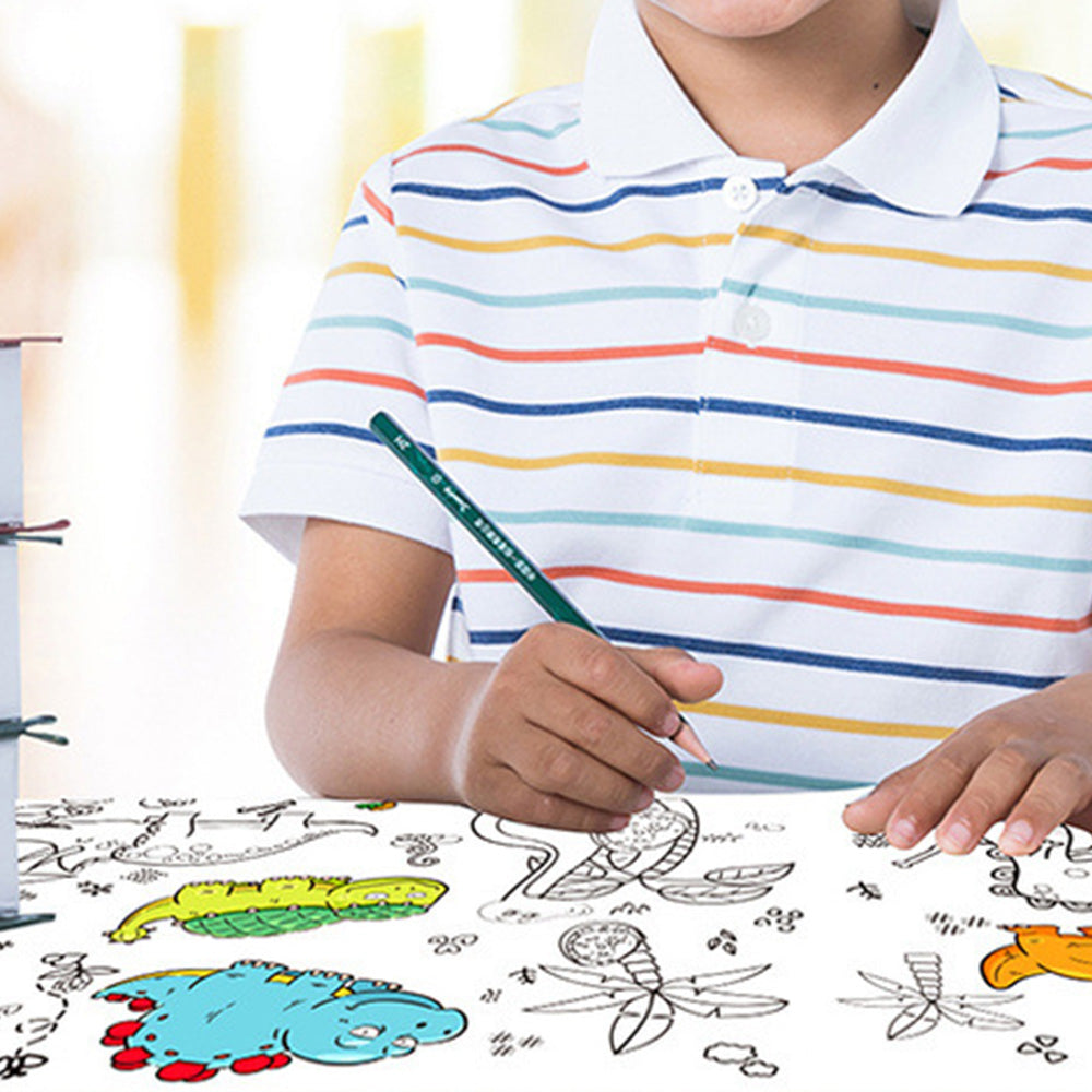 4 Large Coloring Paper Scroll Rolls Drawing Set 30x300cm for Little Ones