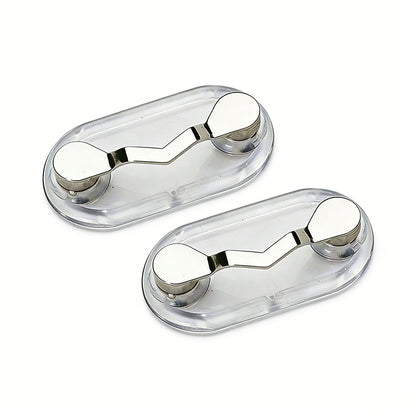 2X Eye Glass Holder Spectacle Sunglasses Clip Badge Hang for Shirt Pocket Eyewear Rest
