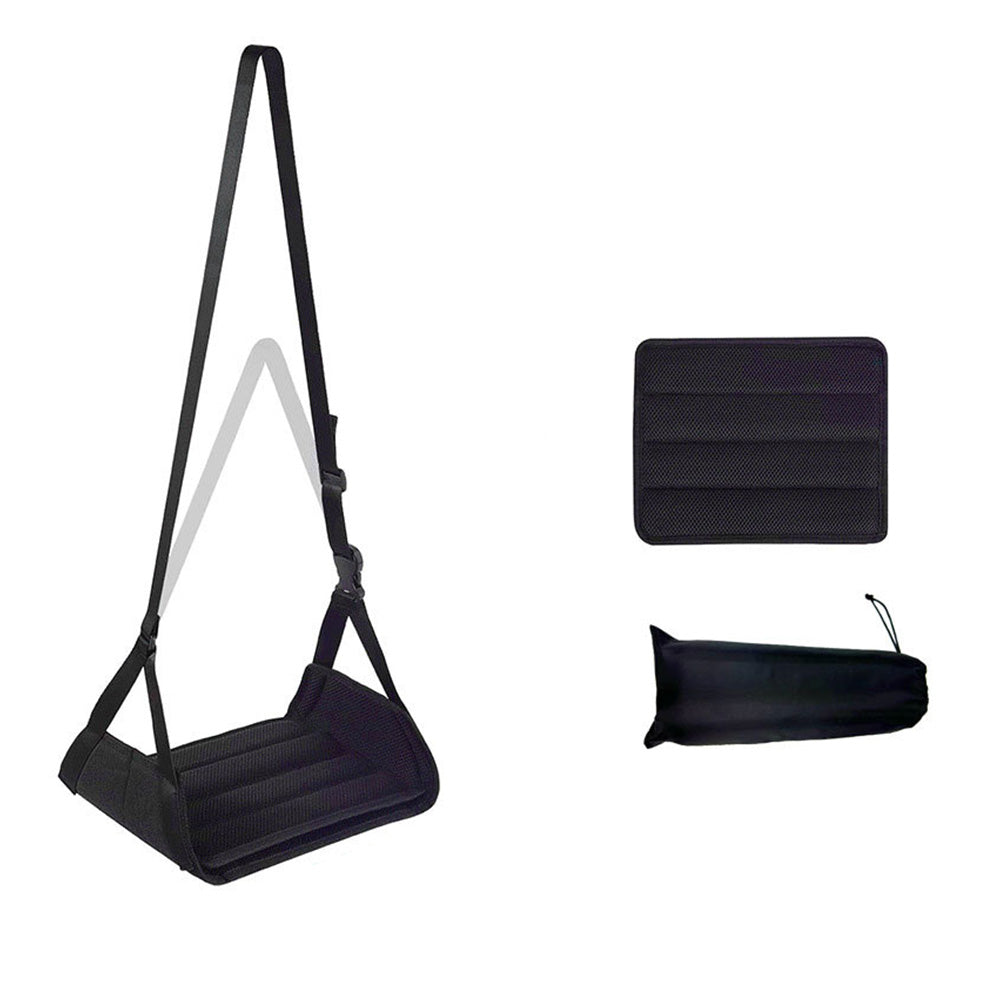 Travel Foot Rest Pillow Airplane Foot Hammock With Extended Adjustment Strap