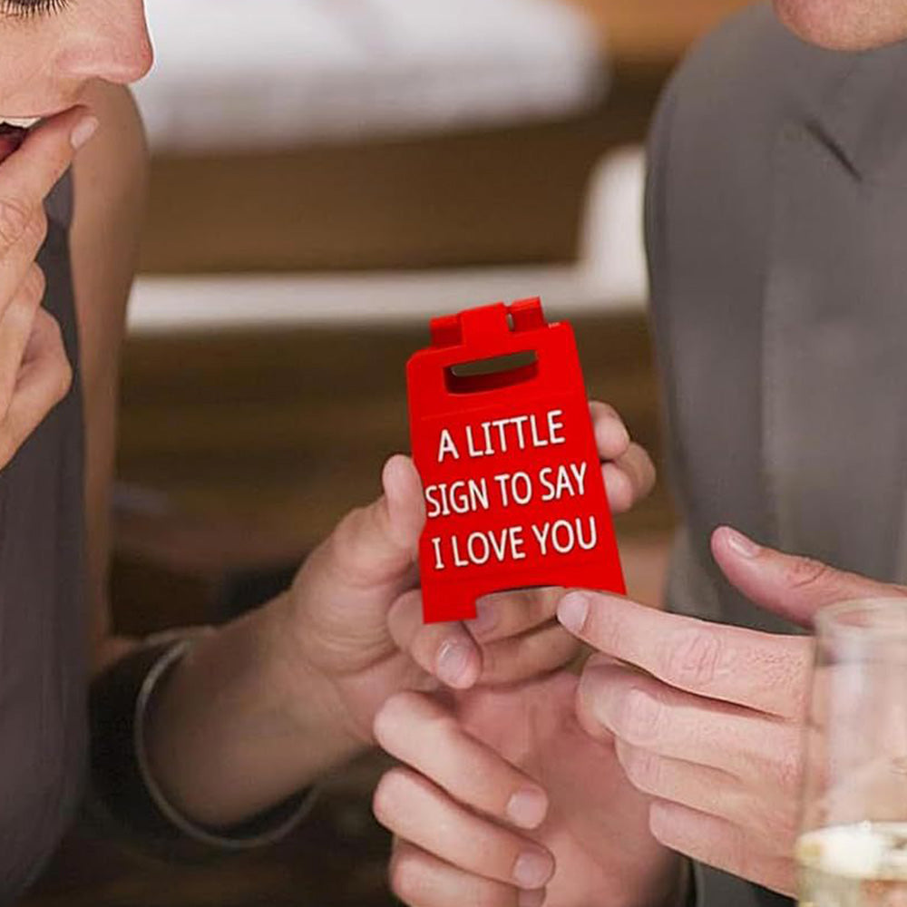 2XA Little Sign to Say I Love You Mini Ornament Plaque for Home Desk Decoration