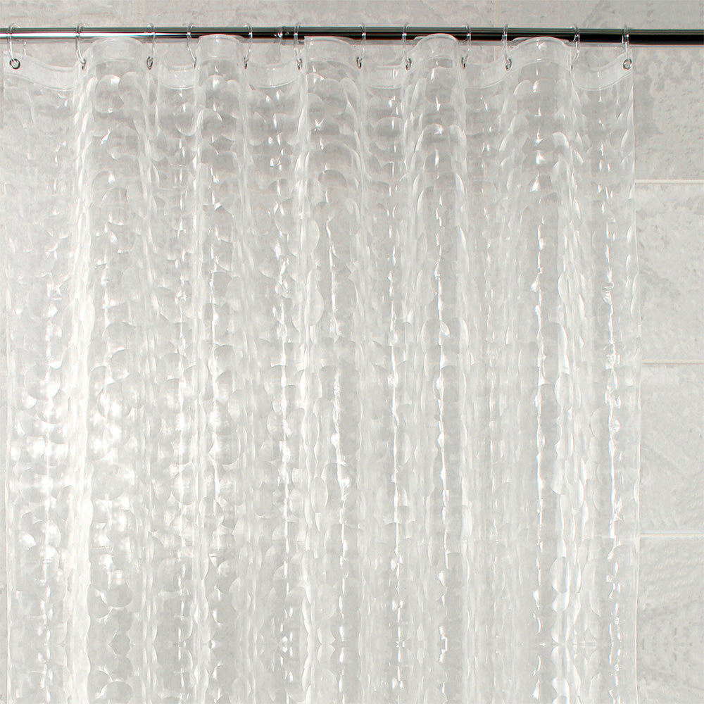 Shower Curtain PEVA Thickened Curtain Liner 180x180cm with Rustproof Grommets and Hooks