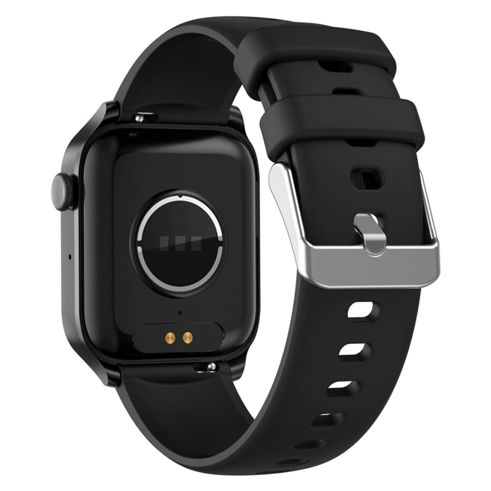 Water-resistant Smart Watch Bluetooth Heart Rate Fitness Tracker for Android iOS with Silicone Watch Strap