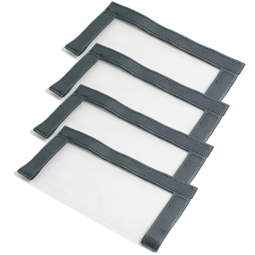 4 Pack Clear PVC Fishing Lure Wraps Hook Protective Covers Fishing Storage Bag