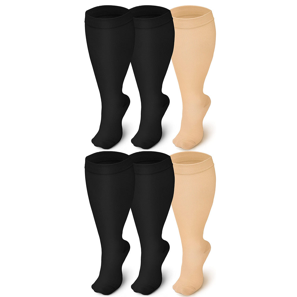 3 Pairs Unisex Plus Size Socks-Style A