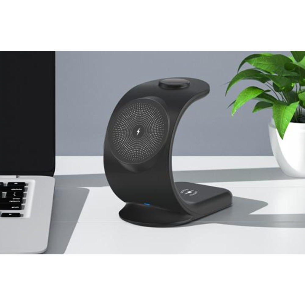 3 in 1 Wireless Charging Station for iPhone AirPods Apple Watch 15W Fast Charging Stand