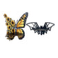 2Pcs Wooden Wall Corner Shelf-Butterfly and Bat