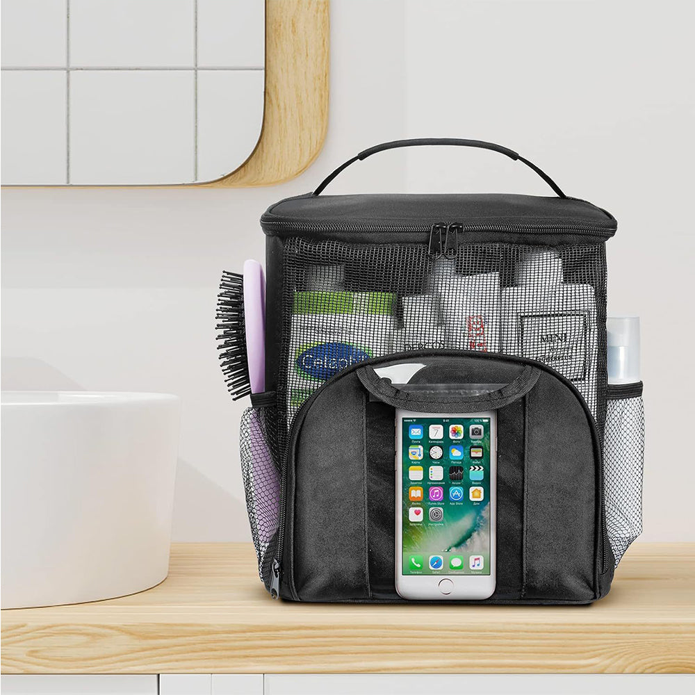 Portable Hanging Shower Tote Bags with Hook for Travel