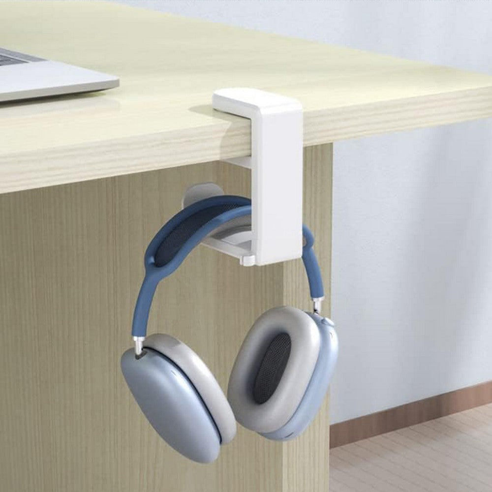 Under Desk Headphone Hook with Rotating Arm