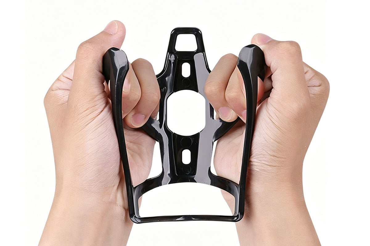 2 Bike Water Bottle Holders with 2 Pairs Anti-Rolling Cycling Reflective Pant Bands