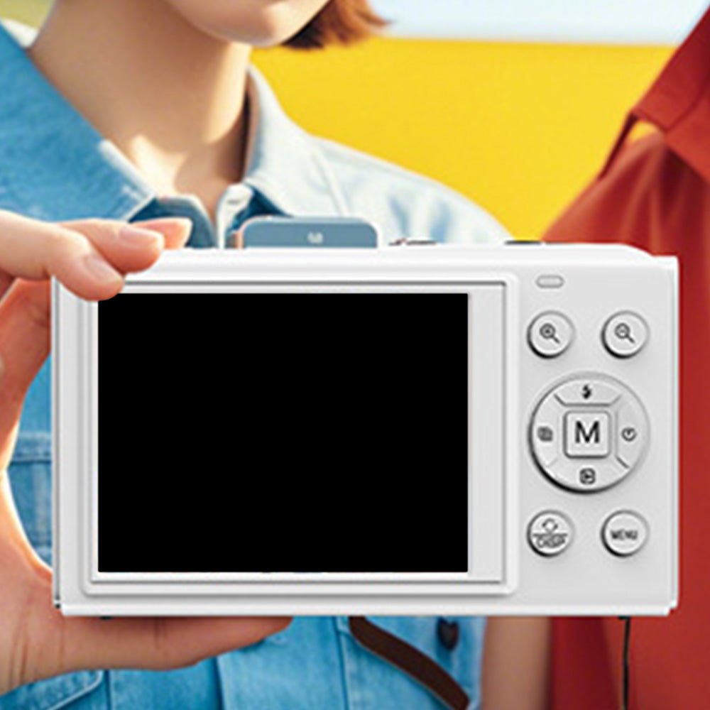 5K HD Dual Screen Digital Camera Point and Shoot Selfie Camera with LED Fill Light