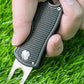 2PCS Golf Divot Repair Tool Putt Alignment Ball Marker Pop-up Fork Tine