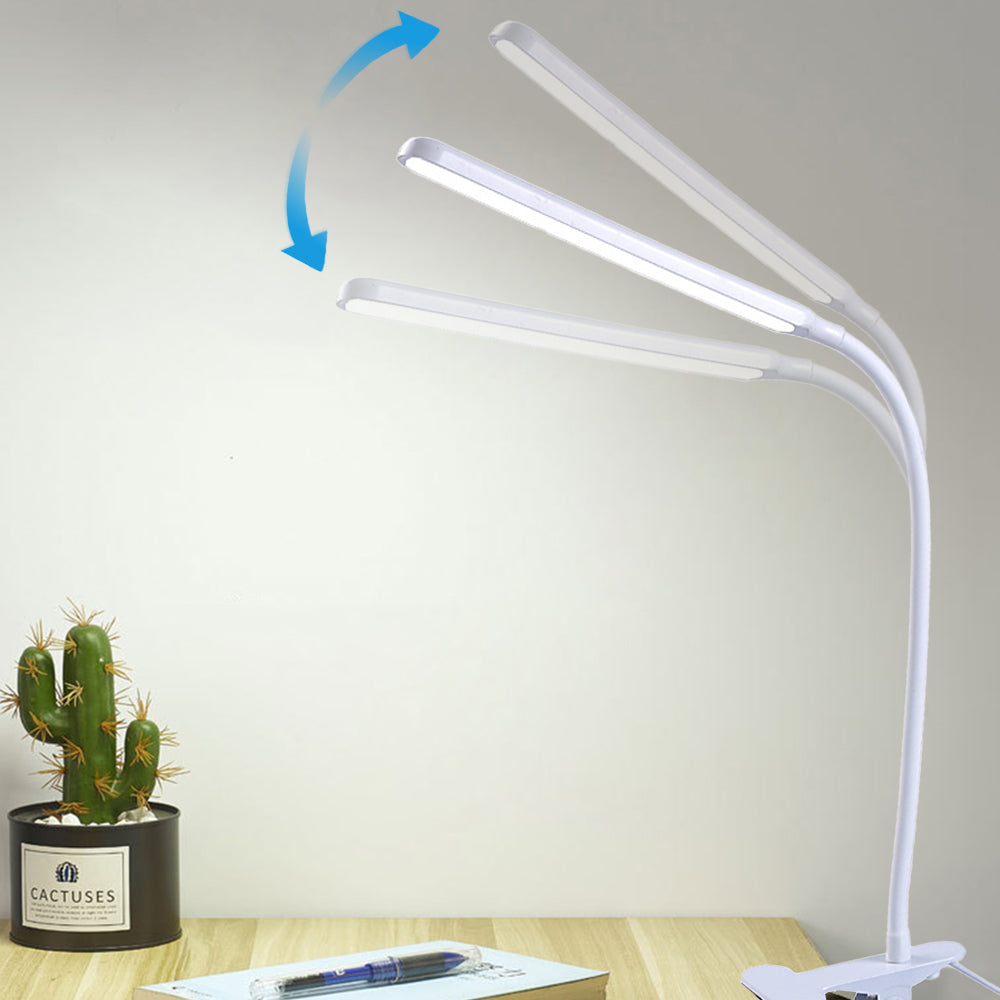 Adjustable Clip On LED Book Lamp with Flexible Gooseneck