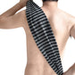 2Pcs Adult Exfoliating Washcloth Ultra-Long Back Scrubber for Shower Bath-Black