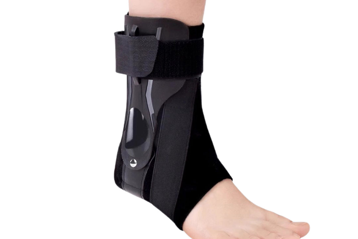 Ankle Brace for Sprained Ankle Lace Up Ankle Support-Black