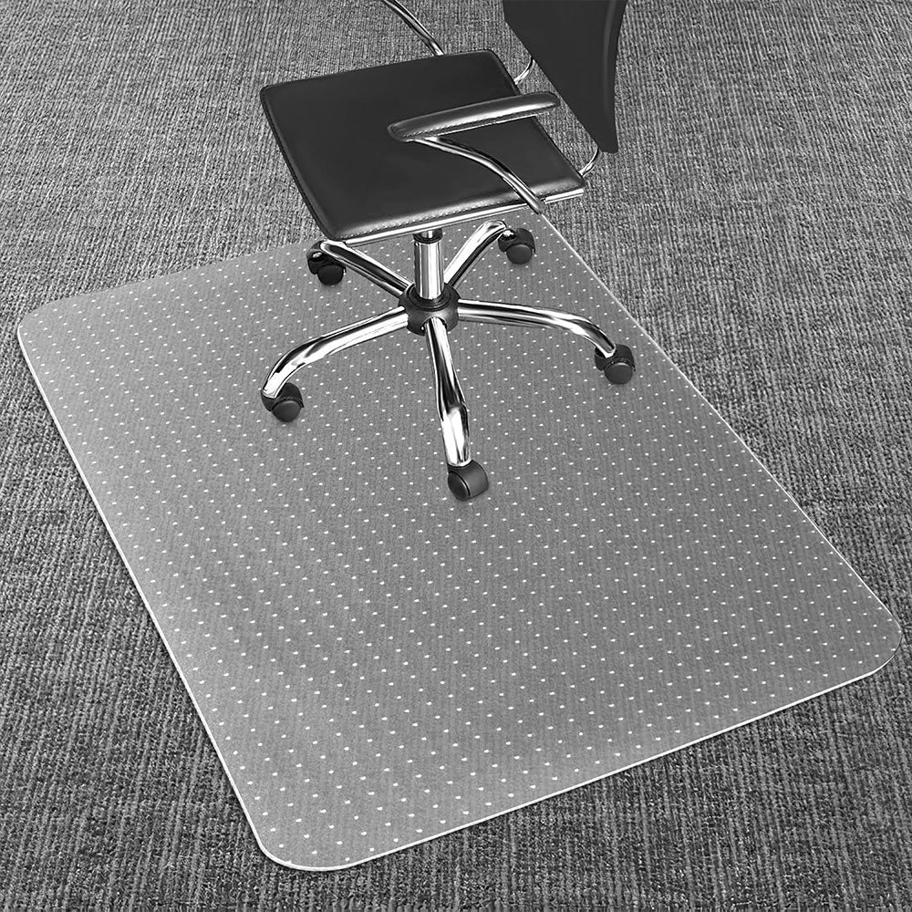 Non Slip Office Chair Desk Floor Mat Computer Carpet PVC Plastic Frosted Protector