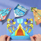 2 Set 3D Origami Paper Airplane Kit 12 Designs 36 Sheets