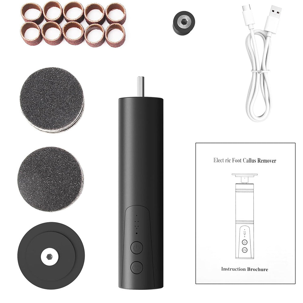 2 in 1 Electric Foot Callus Remover Electric Foot File Nail Grinder with Sandpaper