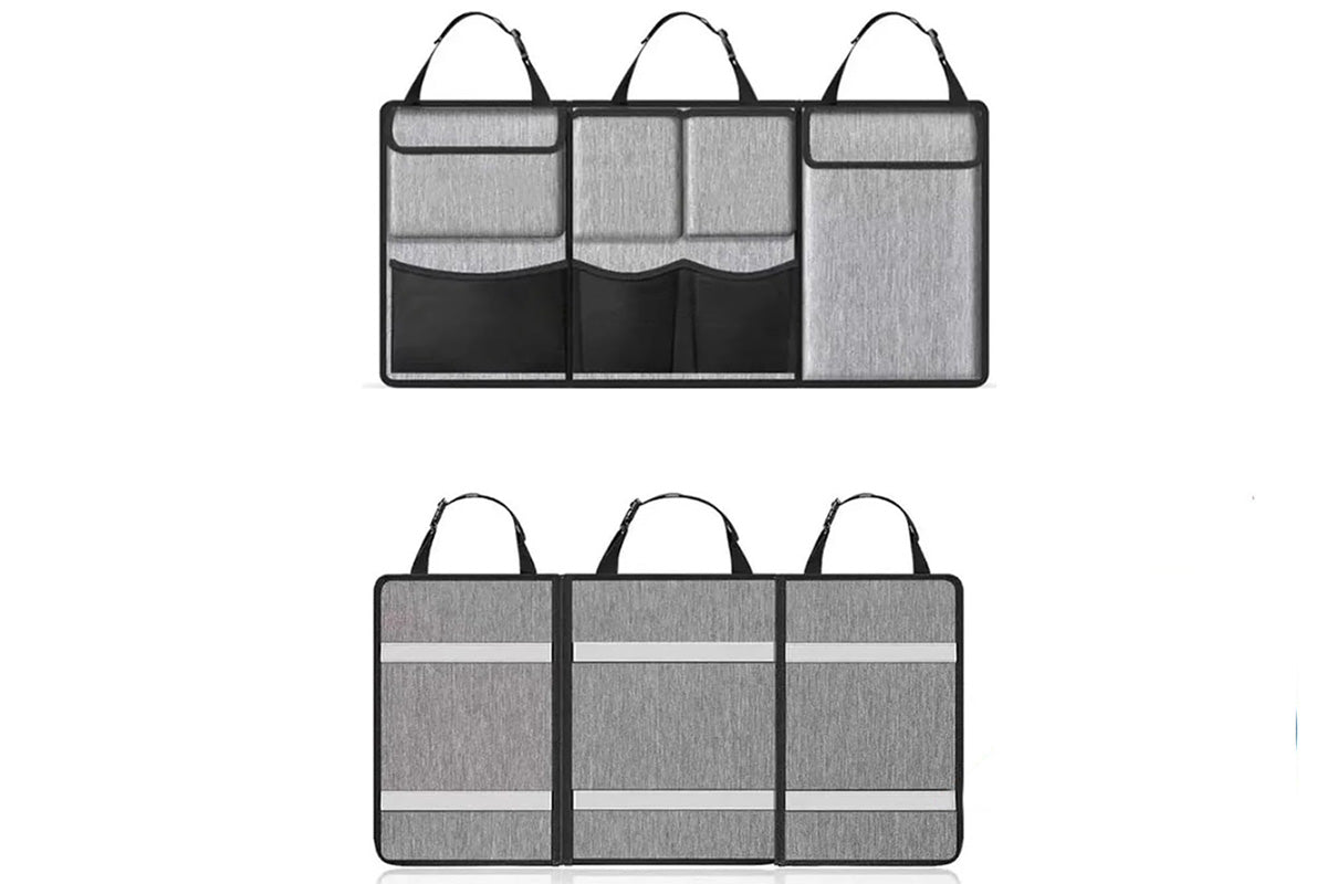 Car Trunk Organizer Large Capacity Backseat Trunk Organizer With Zippers Car Accessories