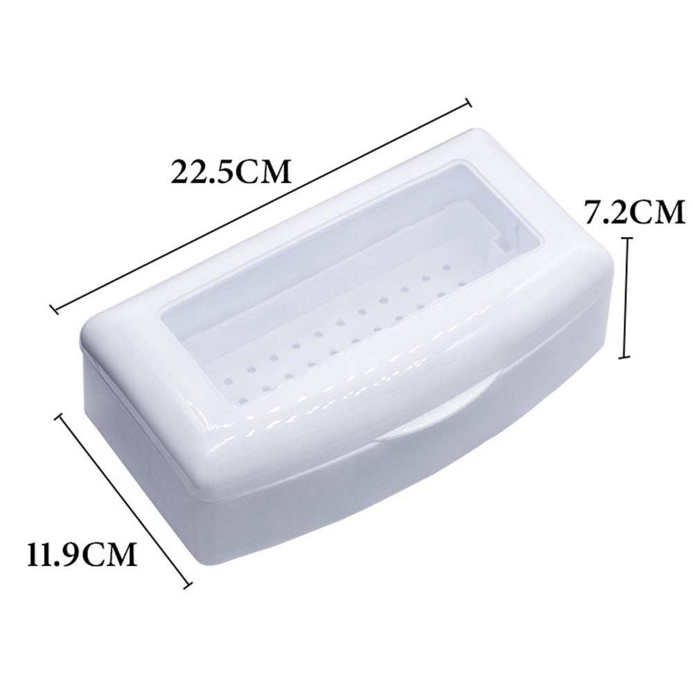 Nail Tool Cleaning Soaking Cleaning Box with Lift Up Filter Tray