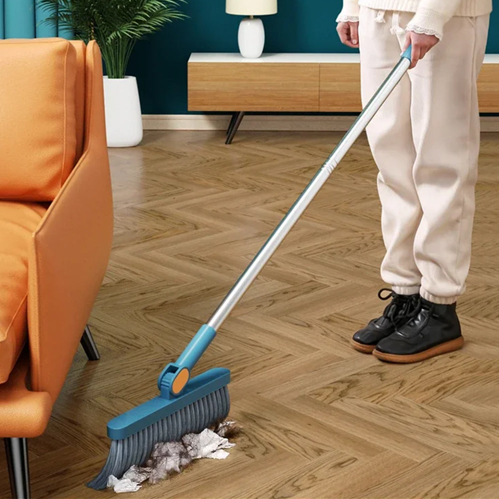 180 Degree Rotatable Broom with Foldable Standing Dustpan