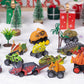 2025 Dinosaur Cars Advent Calendar Christmas Countdown Blind Box Pull Back Car Toy Set
