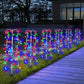 100/200LEDs Solar Firecracker Fireworks Light Outdoor Garden Stake Light