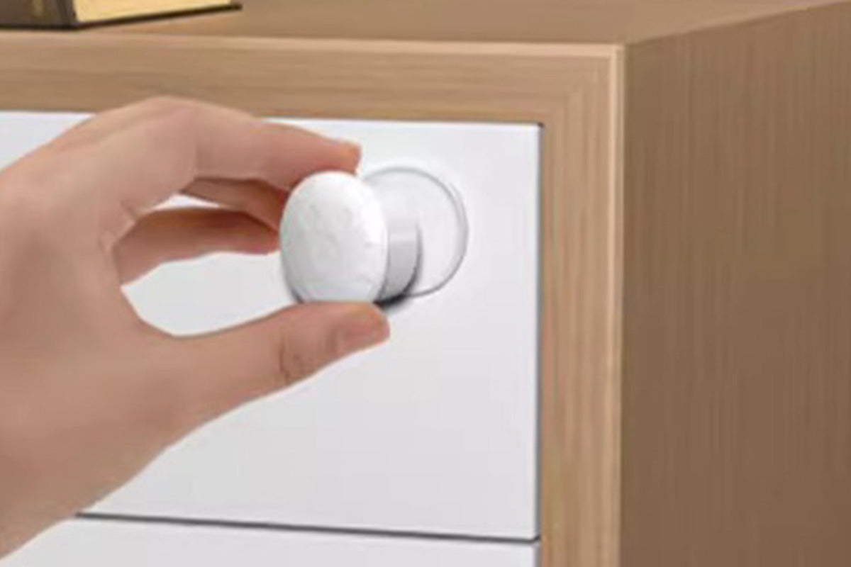 No-Drill Invisible Drawer Locks for Pet Proofing Cabinets