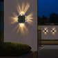 4-Pack Solar Wall Lights Waterproof Outdoor LED Lights Step Lighting for Garden