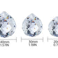 10Pcs Clear Crystal Pendants Crystal Glass Chandelier Prism for Curtain Lamp Garden