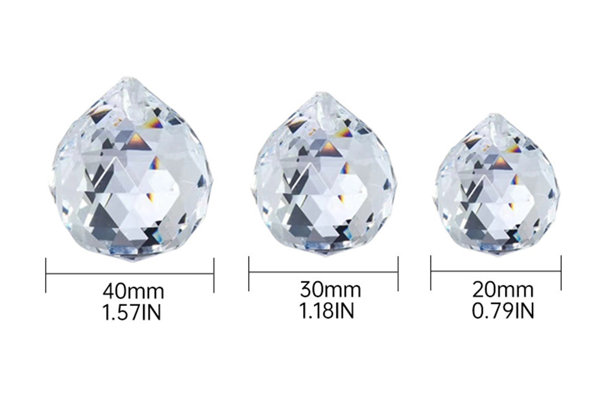 10Pcs Clear Crystal Pendants Crystal Glass Chandelier Prism for Curtain Lamp Garden