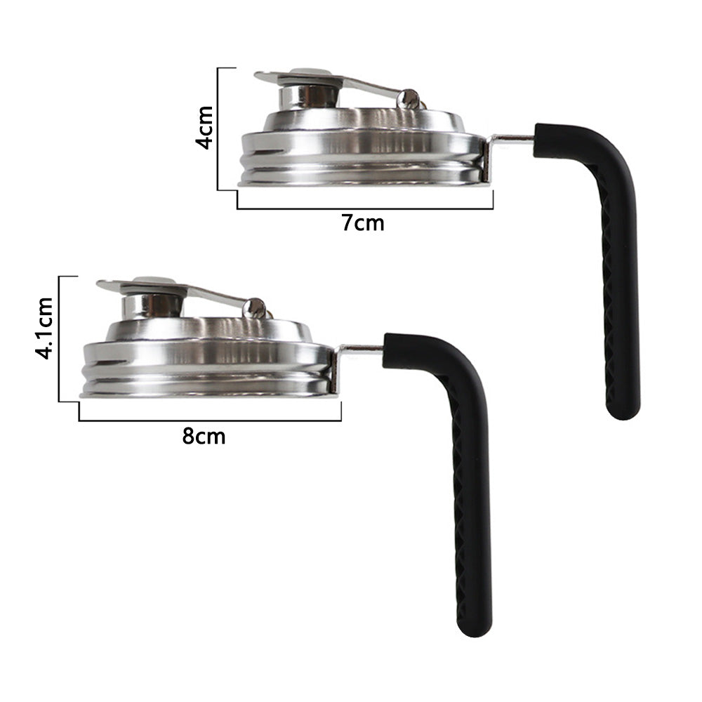 Stainless Steel Mason Jar Lid Handle Pour Spout Replacement Cap