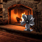 5-Blade Fireplace Fan Heat Self-Powered Wood Stove Top Burner