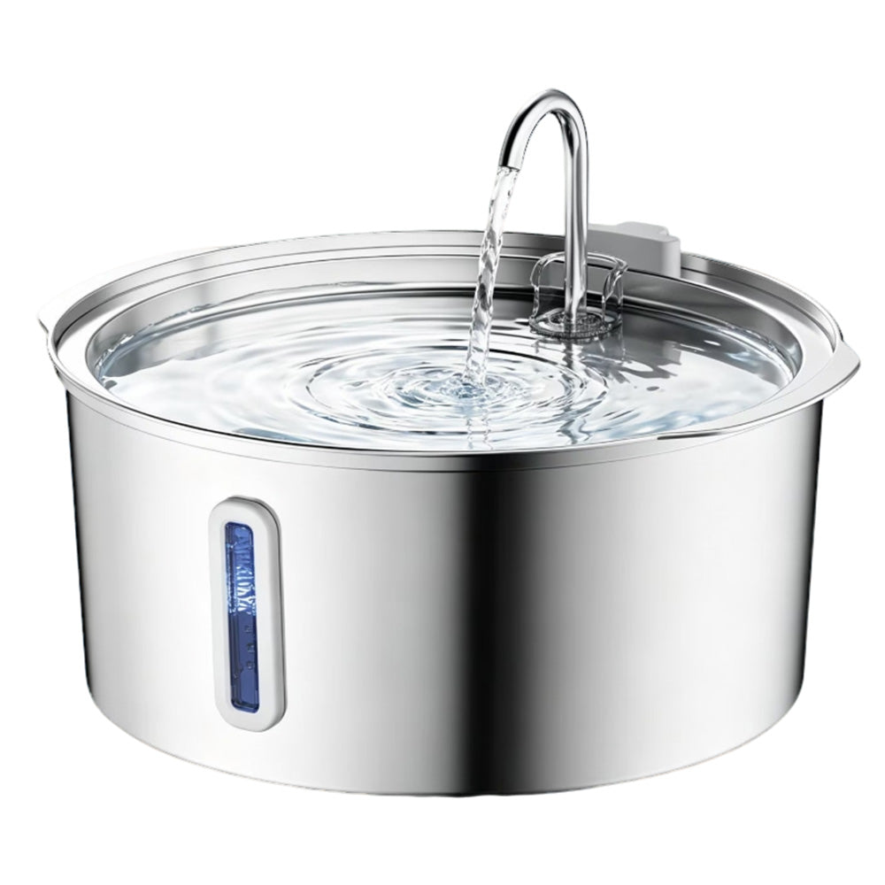7L Stainless Steel Automatic Pet Water Fountain for Cats and Dogs